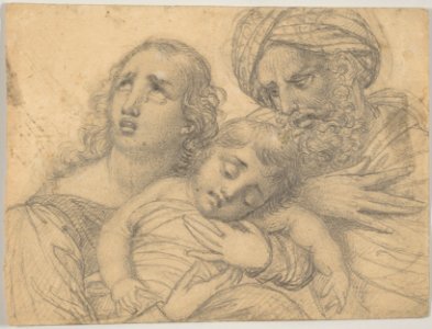 A Woman and a Turbaned Man in Despair with a Young Child MET DP833932
