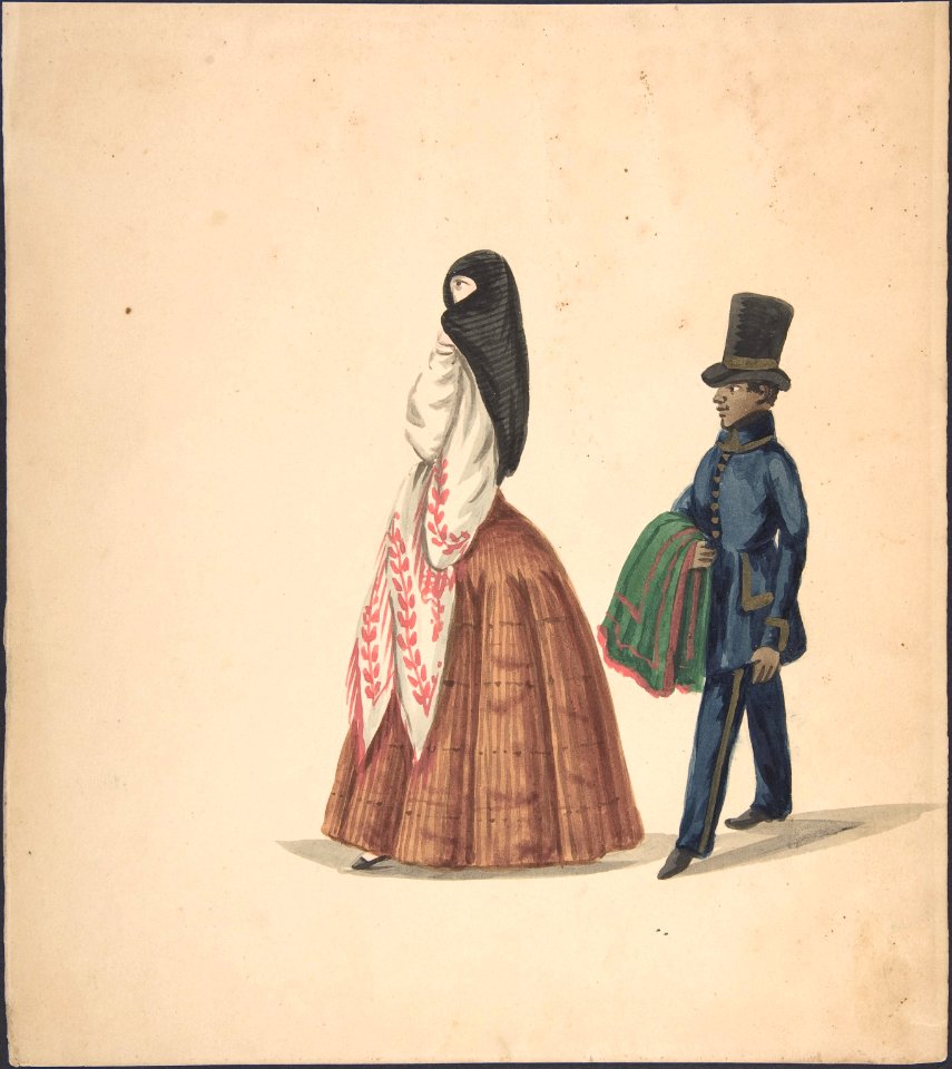 A Woman, Followed by Her Servant MET DP800839