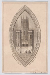 Admission Ticket for Fonthill Abbey Met DP887744. Free illustration for personal and commercial use.