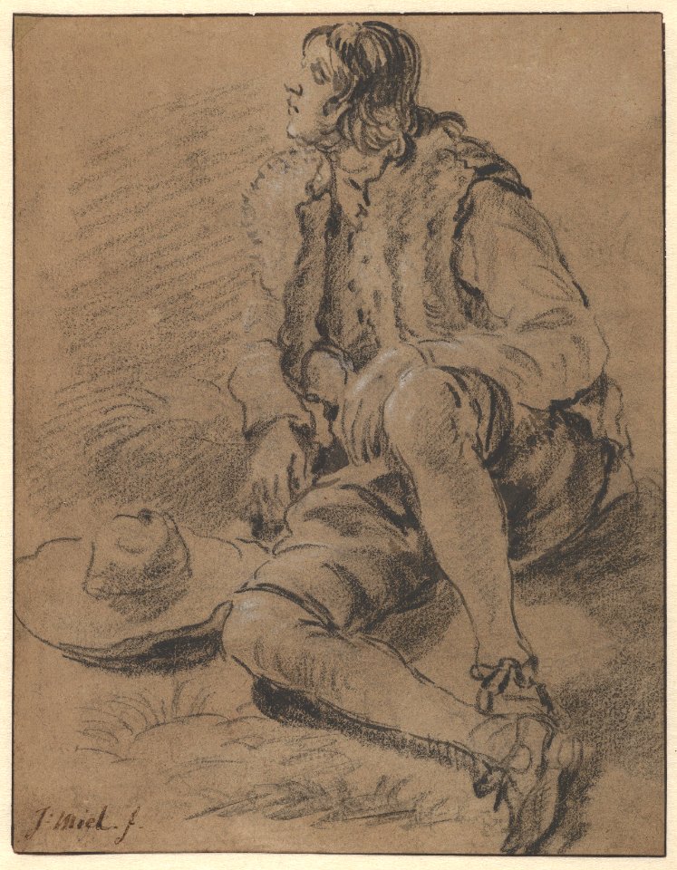 A Young Man Seated on the Ground MET DP836572