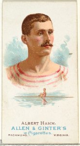Albert Hamm, Oarsman, from World's Champions, Series 1 (N28) for Allen & Ginter Cigarettes MET DP838216