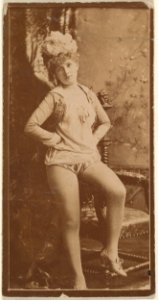 Actress leaning on chair, from the Actresses series (N668) MET DPB869938