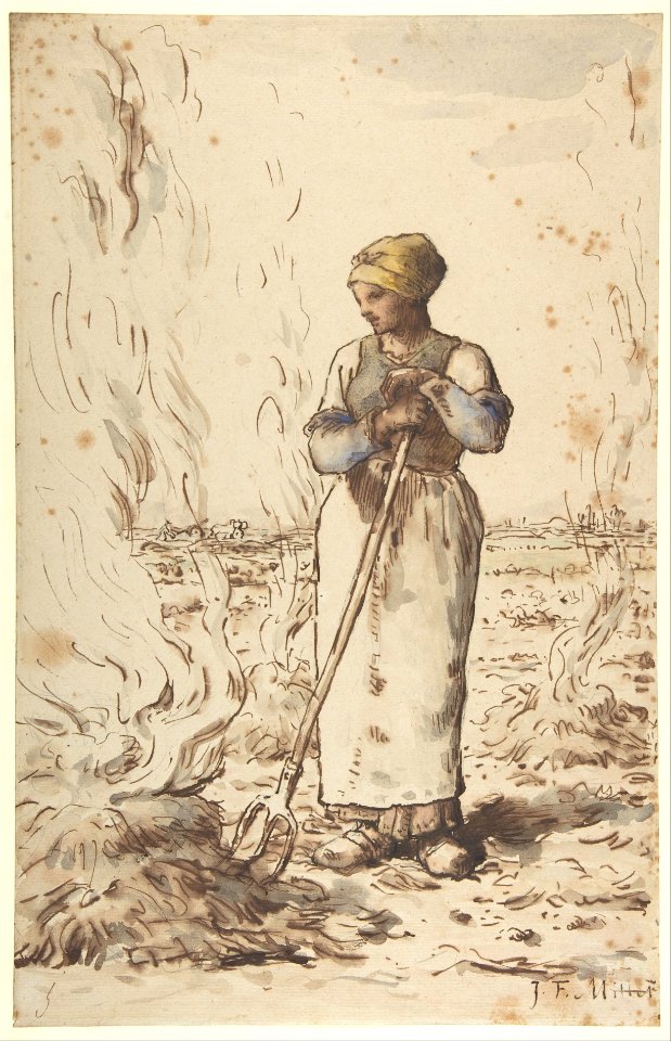 A Woman Burning Weeds MET DP807719