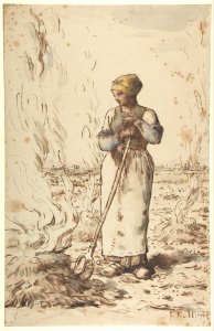 A Woman Burning Weeds MET DP807719