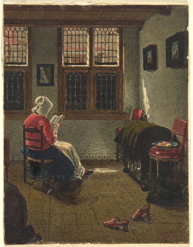 A Woman Reading, after Pieter Janssens Elinga MET DP805444