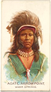 Agate Arrow Point, Warm Springs, from the American Indian Chiefs series (N2) for Allen & Ginter Cigarettes Brands MET DP828041