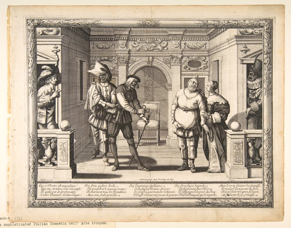 Actors at the Hotel de Bourgogne MET DP818130