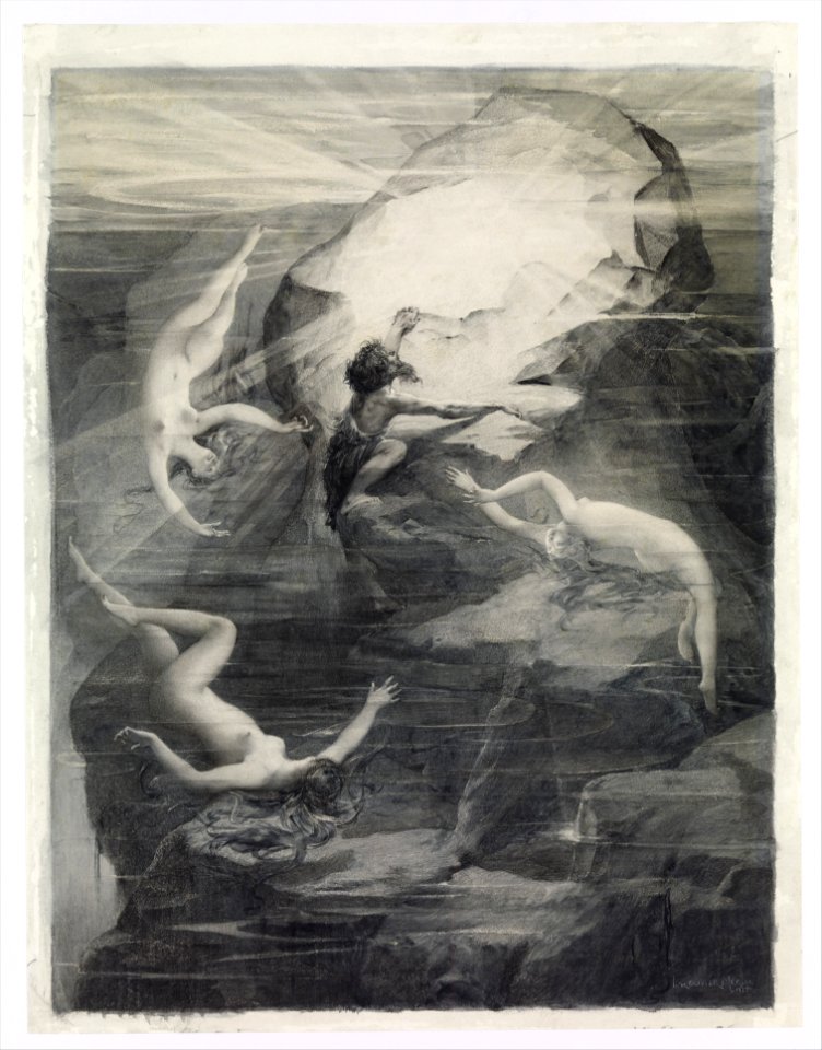 Alberich and the Rhinemaidens MET DP375478