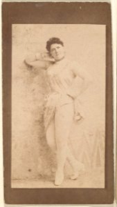 Actress leaning against wall, from the Actresses series (N668) MET DPB869941