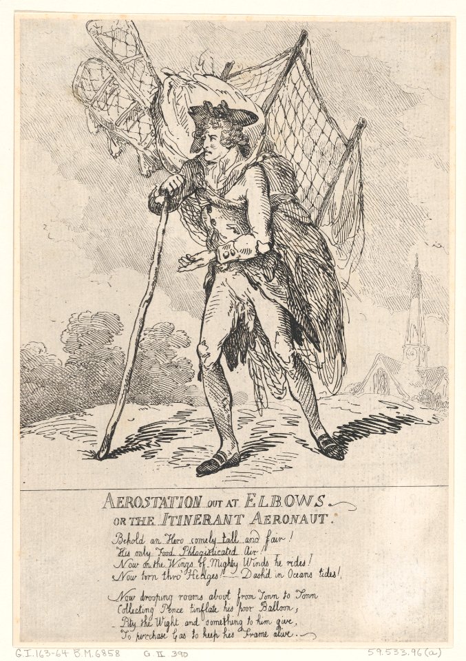 Aerostation out at Elbows, or The Itinerant Aeronaut MET DP871833