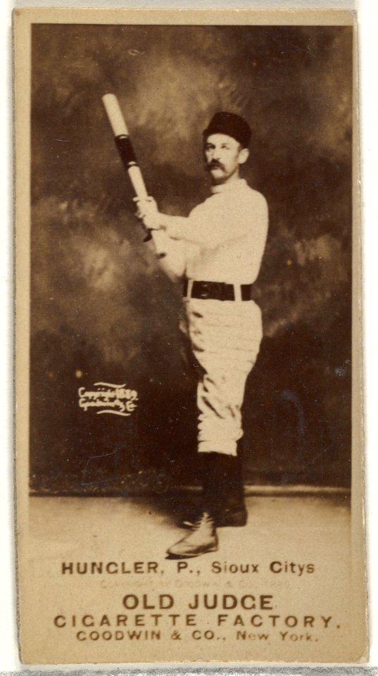 Al C. Hungler, Pitcher, Sioux City Corn Huskers, from the Old Judge series (N172) for Old Judge Cigarettes MET DP846466