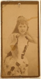 Actress holding apple, from the Actresses series (N668) MET DPB869906