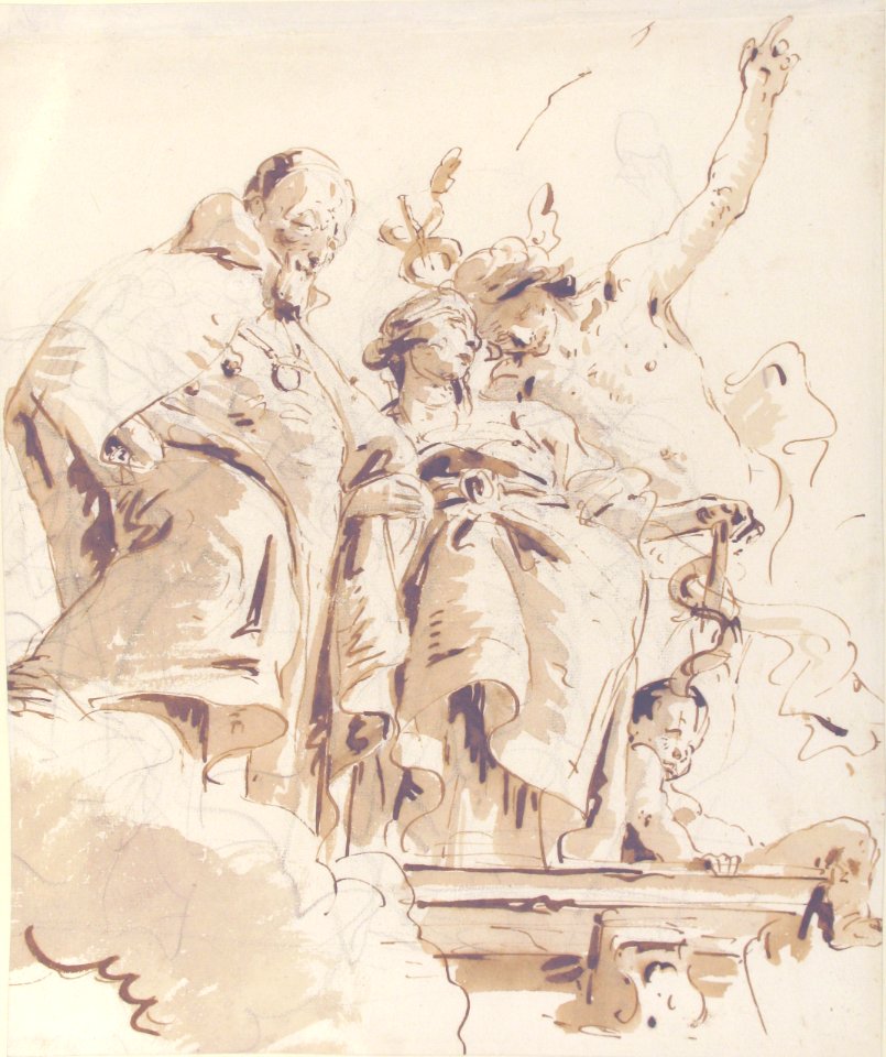 Aged Dignitary Attended by Mercury and Prudence MET 37.165.43