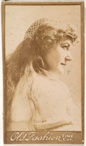 Actress in profile, from the Actresses series (N664) promoting Old Fashion Fine Cut Tobacco MET DPB869756