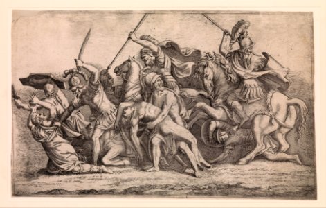 Achilles Removing Patroclus' Body From the Battle MET DP366439
