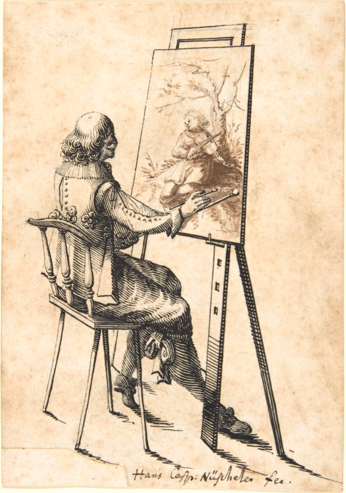 A Painter at his Easel MET DP803368