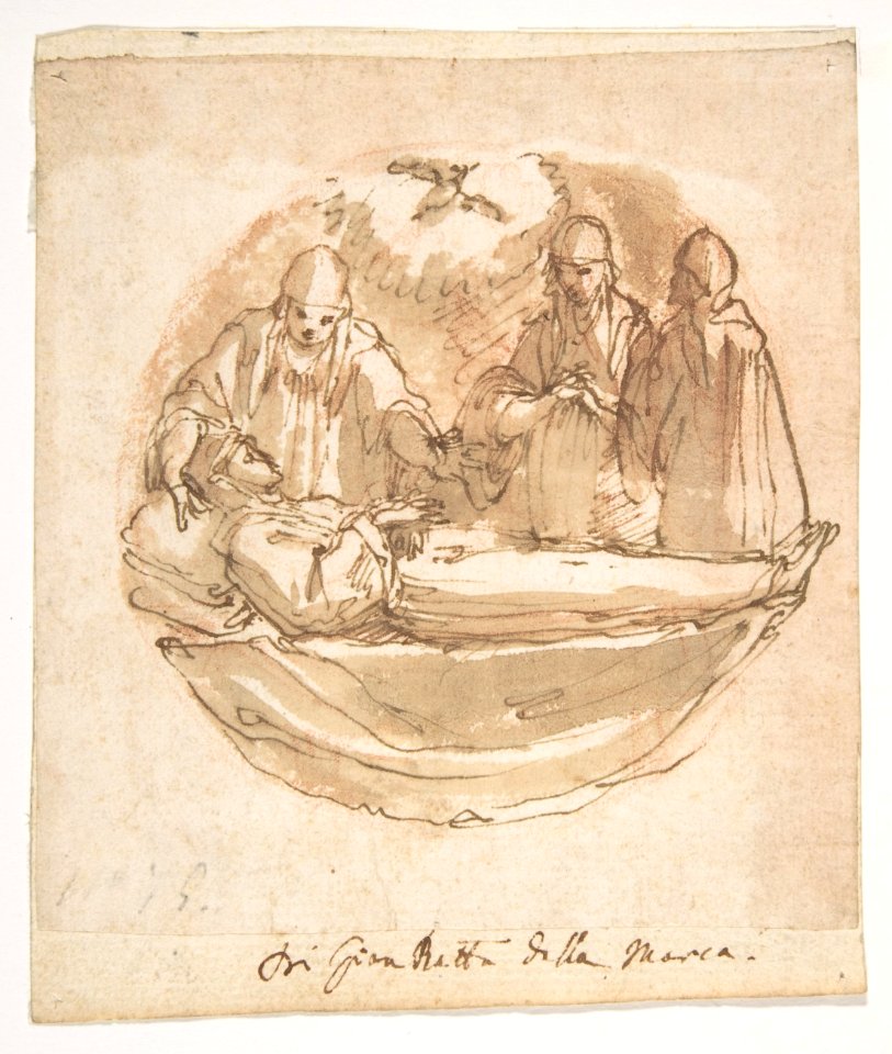 A Nun on Her Deathbed, the Holy Spirit Above MET DP810367