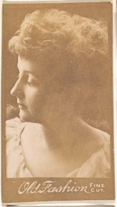 Actress in profile, from the Actresses series (N664) promoting Old Fashion Fine Cut Tobacco MET DPB869750