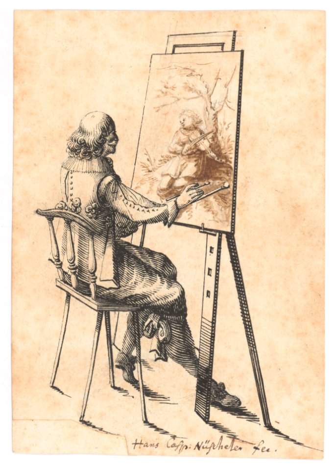 A Painter at his Easel MET DP145148