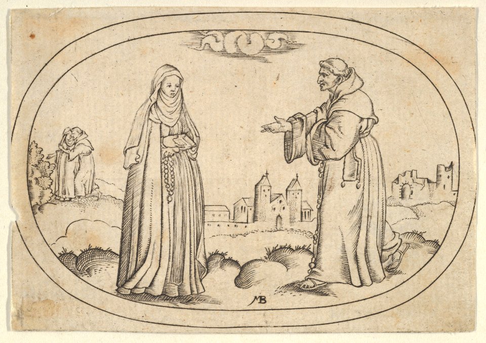 A Nun and a Friar, from Das Bossenbüchlein MET DP837088