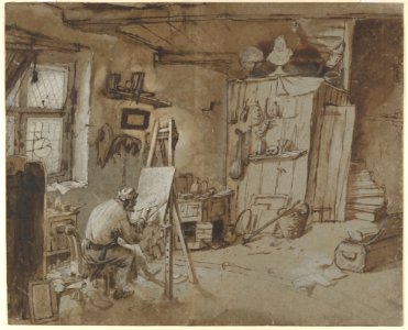 A Painter at Work in his Studio MET DP835914