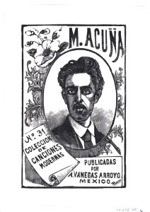 A portrait of Manuel Acuña, illustration for 'Manuel Acuña,' published by Antonio Vanegas Arroyo MET DP869493