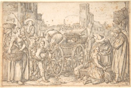 A Poultry Market in a Dutch Town MET DP800177
