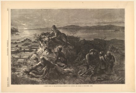 A Night Scout in the Southwest – Surprise of an Outpost, and Survey of the Rebel Guns (from Harper's Weekly) MET DP831347