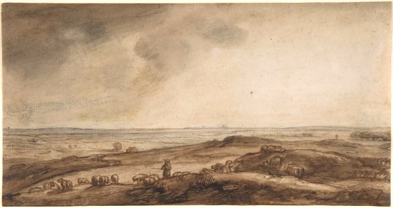 A Panoramic Landscape with a Herdsman and His Flock MET DP800606