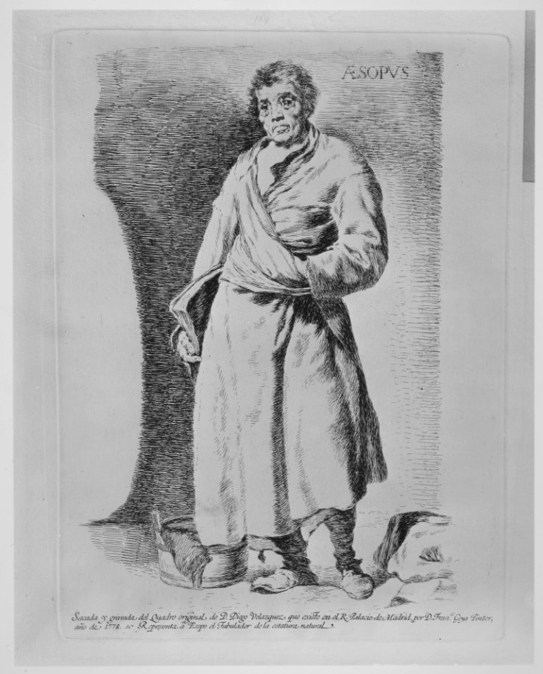 Aesop (Aesopus), from Etchings after Velazquez MET MM7179