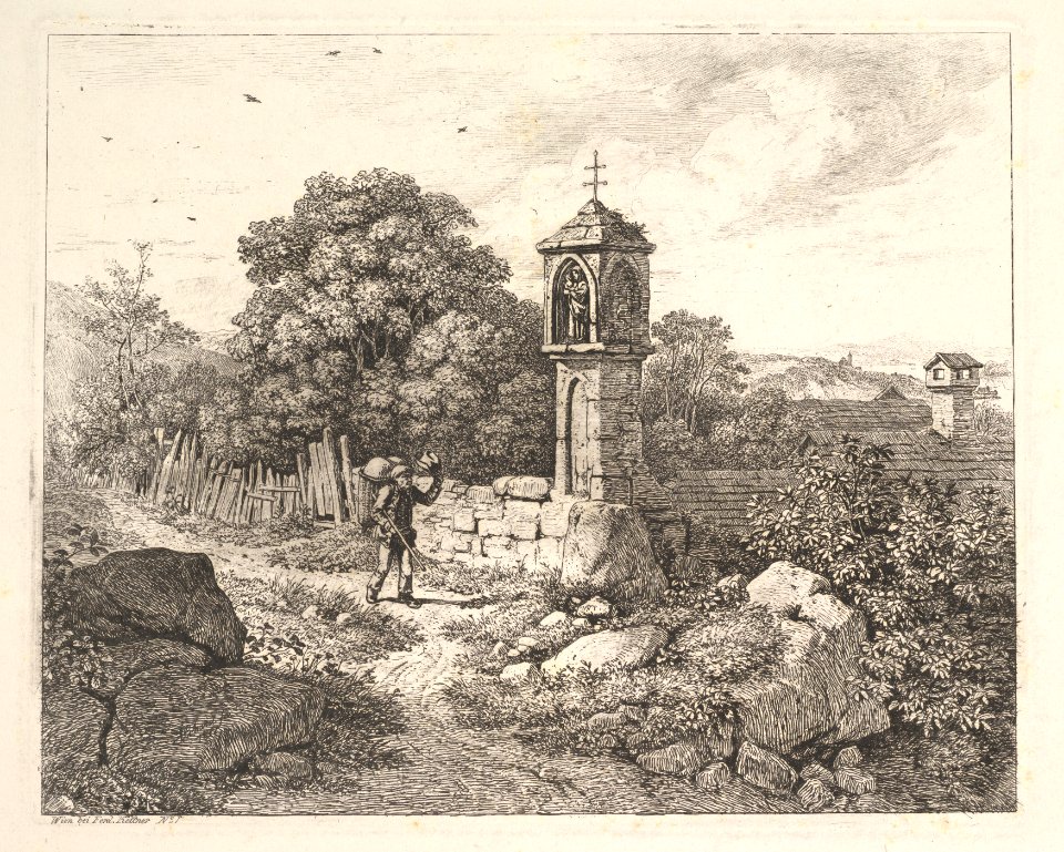 A Peasant Greeting the Statue of Mary MET DP824248