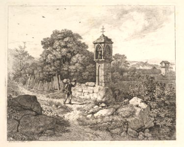 A Peasant Greeting the Statue of Mary MET DP824248