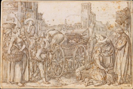 A Poultry Market in a Dutch Town MET DT5385