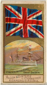 Admiral of the Fleet, Great Britain, from the Naval Flags series (N17) for Allen & Ginter Cigarettes Brands MET DP834918