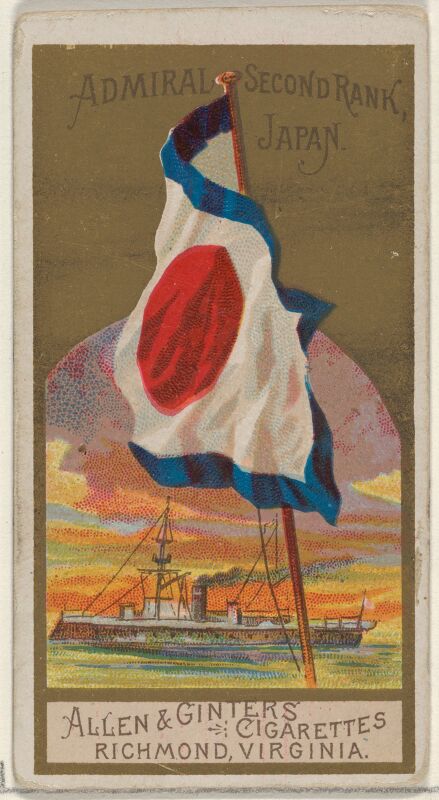Admiral Second Rank, Japan, from the Naval Flags series (N17) for Allen & Ginter Cigarettes Brands MET DP834926
