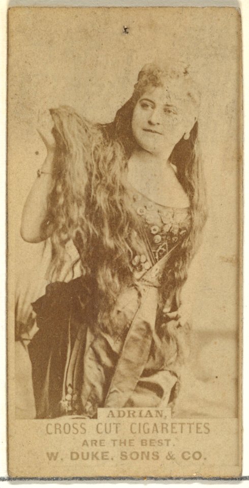 Adrian, from the Actors and Actresses series (N145-3) issued by Duke Sons & Co. to promote Cross Cut Cigarettes MET DP839676