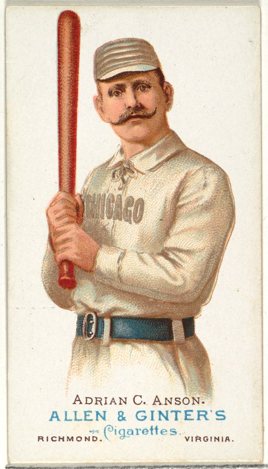 Adrian "Cap" Anson, Baseball Player, from World's Champions, Series 1 (N28) for Allen & Ginter Cigarettes MET DP838205