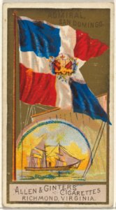 Admiral, San Domingo, from the Naval Flags series (N17) for Allen & Ginter Cigarettes Brands MET DP834936