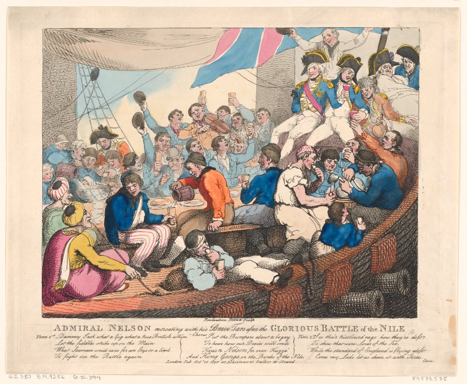 Admiral Nelson Recreating with his Brave Tars after the Glorious Battle of the Nile MET DP872680