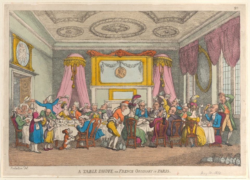 A Table D'Hote or French Ordinary in Paris MET DP883709