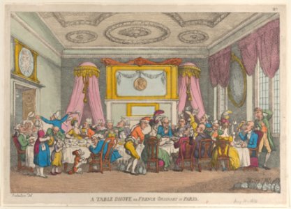 A Table D'Hote or French Ordinary in Paris MET DP883709