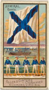 Admiral, Russia, from the Naval Flags series (N17) for Allen & Ginter Cigarettes Brands MET DP834935