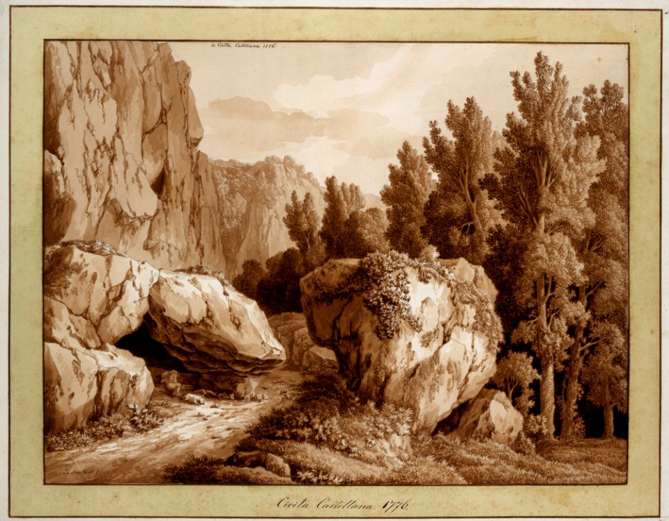 A Rocky Landscape at Civita Castellana MET DT6638