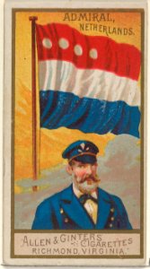 Admiral, Netherlands, from the Naval Flags series (N17) for Allen & Ginter Cigarettes Brands MET DP834929