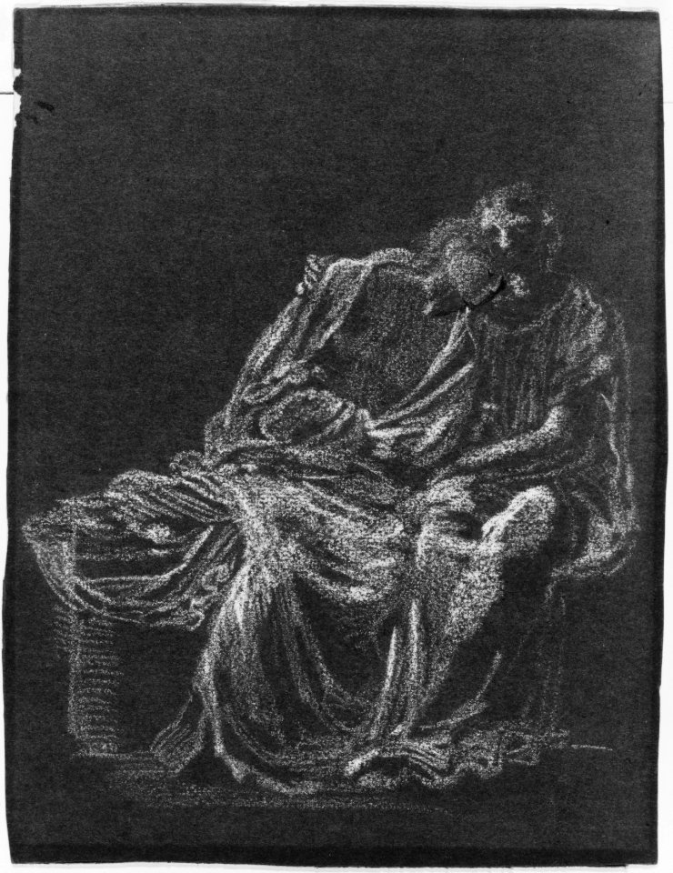 A Seated Couple, Embracing MET 263502