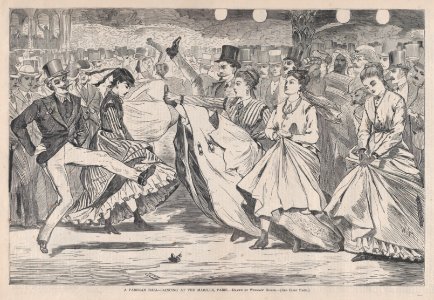 A Parisian Ball – Dancing at the Mabille, Paris – Drawn by Winslow Homer (Harper's Weekly, Vol. XI) MET DP875296