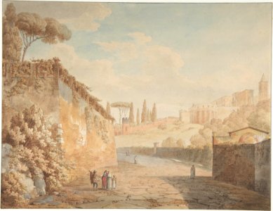 A Road below the Villa d'Este at Tivoli MET DP808403