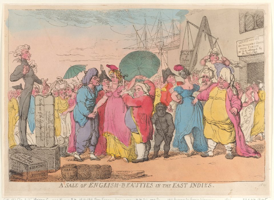 A Sale of English-Beauties in the East Indies Met DP884744