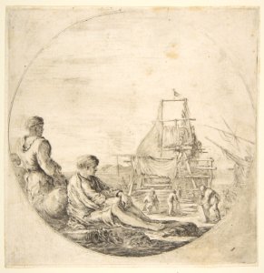A Seated White Sailor; A Standing Black Sailor MET DP817538