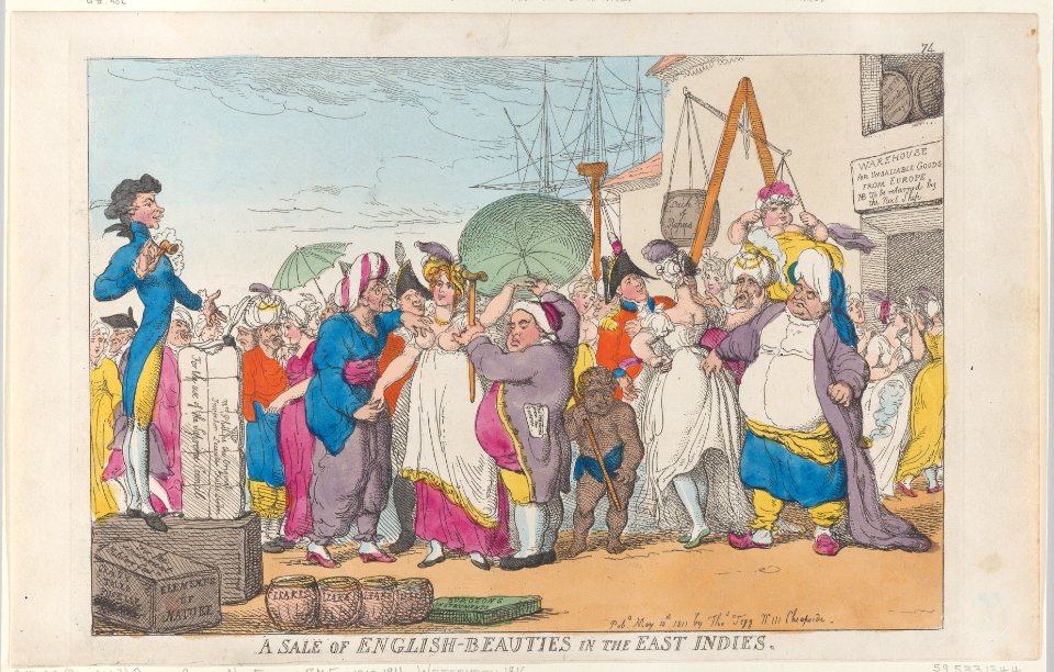A Sale of English-Beauties in the East Indies Met DP884745